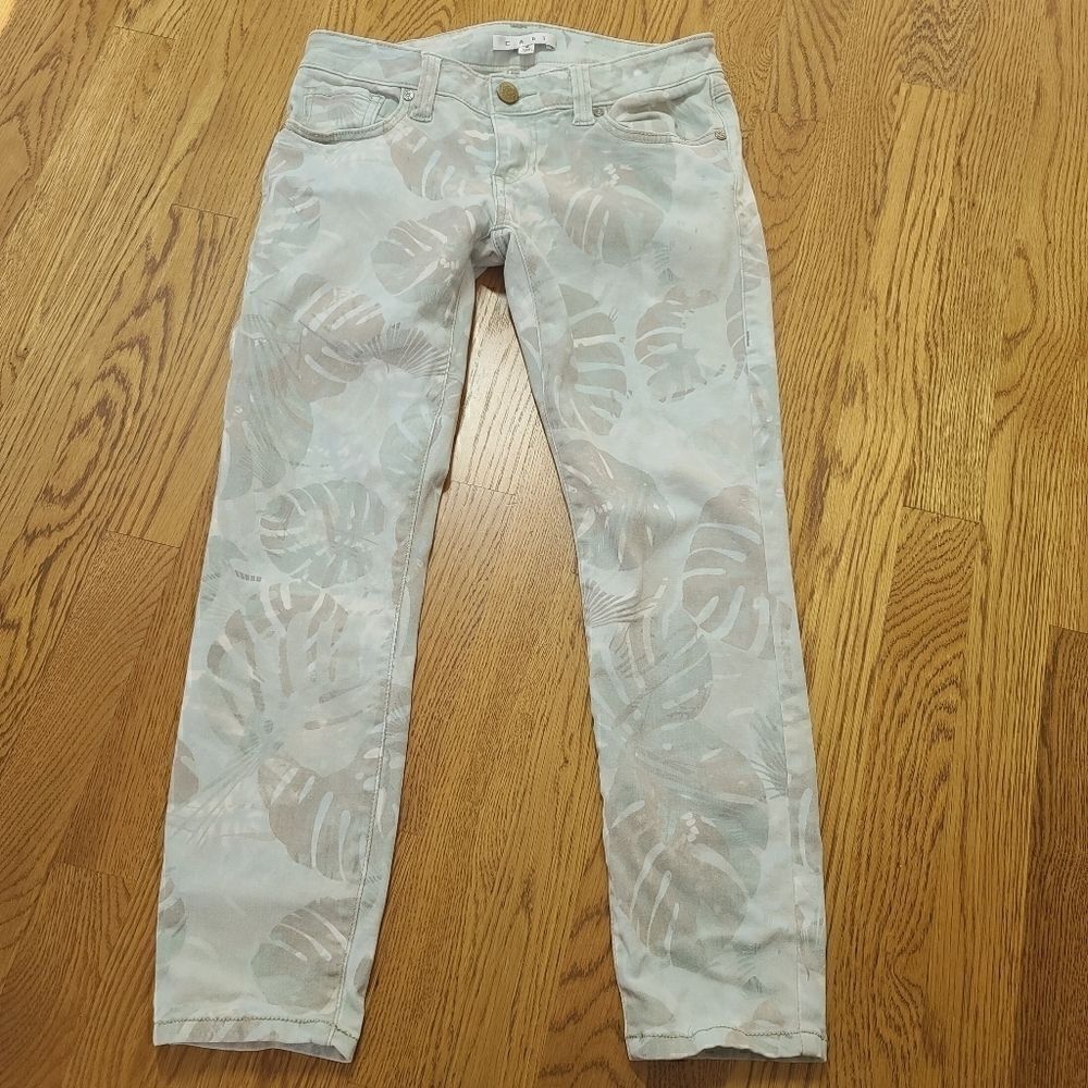 CAbi Slim Ankle Jeans Floral Paradise